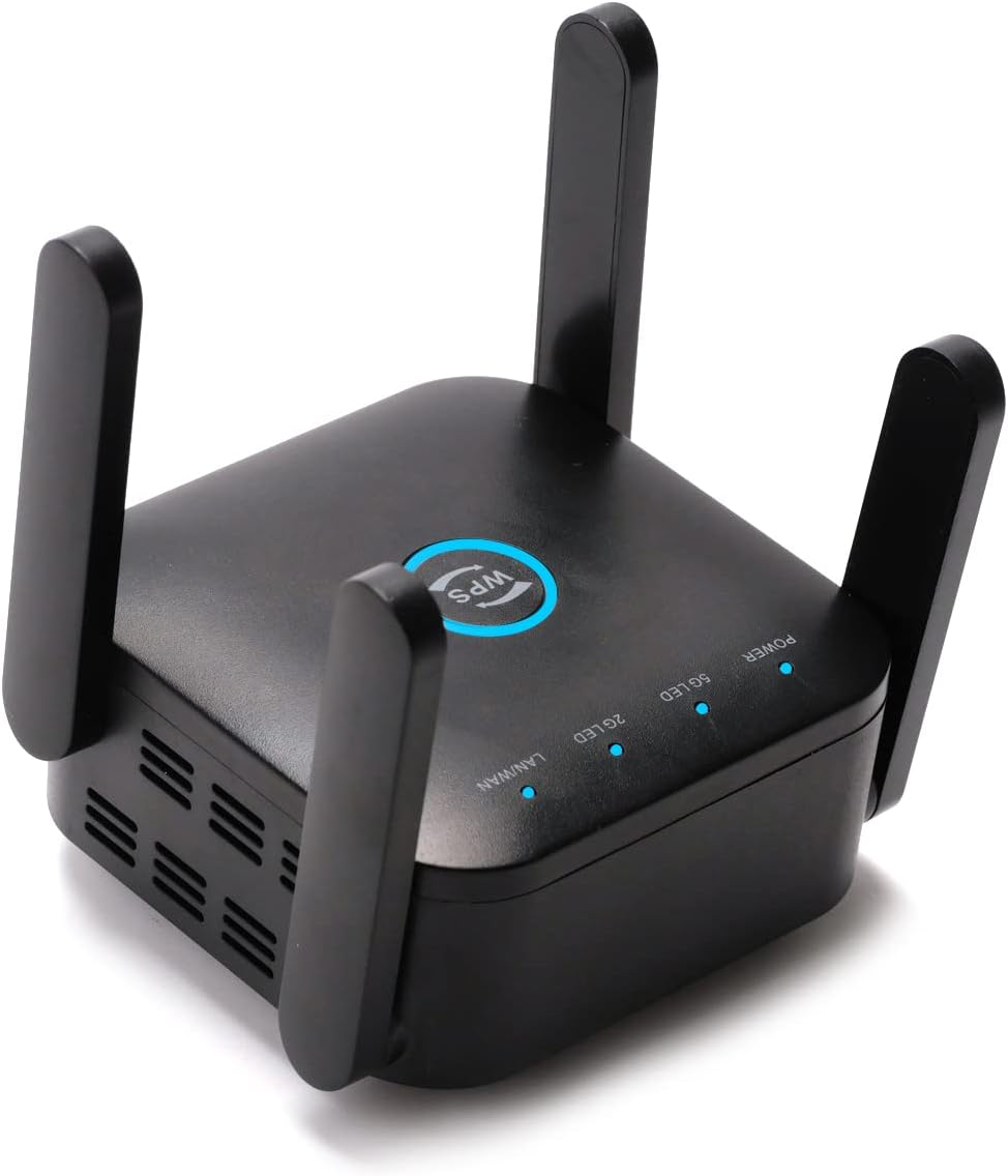 1200Mbps Dual Band WiFi Signal Booster – Wireless Range Extender (Black) 1200Mbps Dual Band WiFi Signal Booster – Wireless Range Extender (Black)